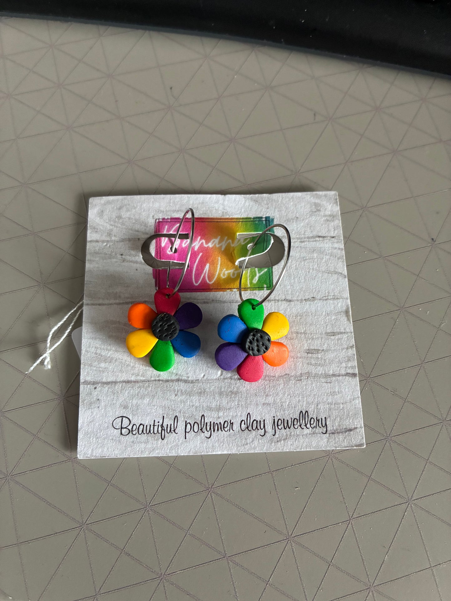 Unique polymer clay earrings