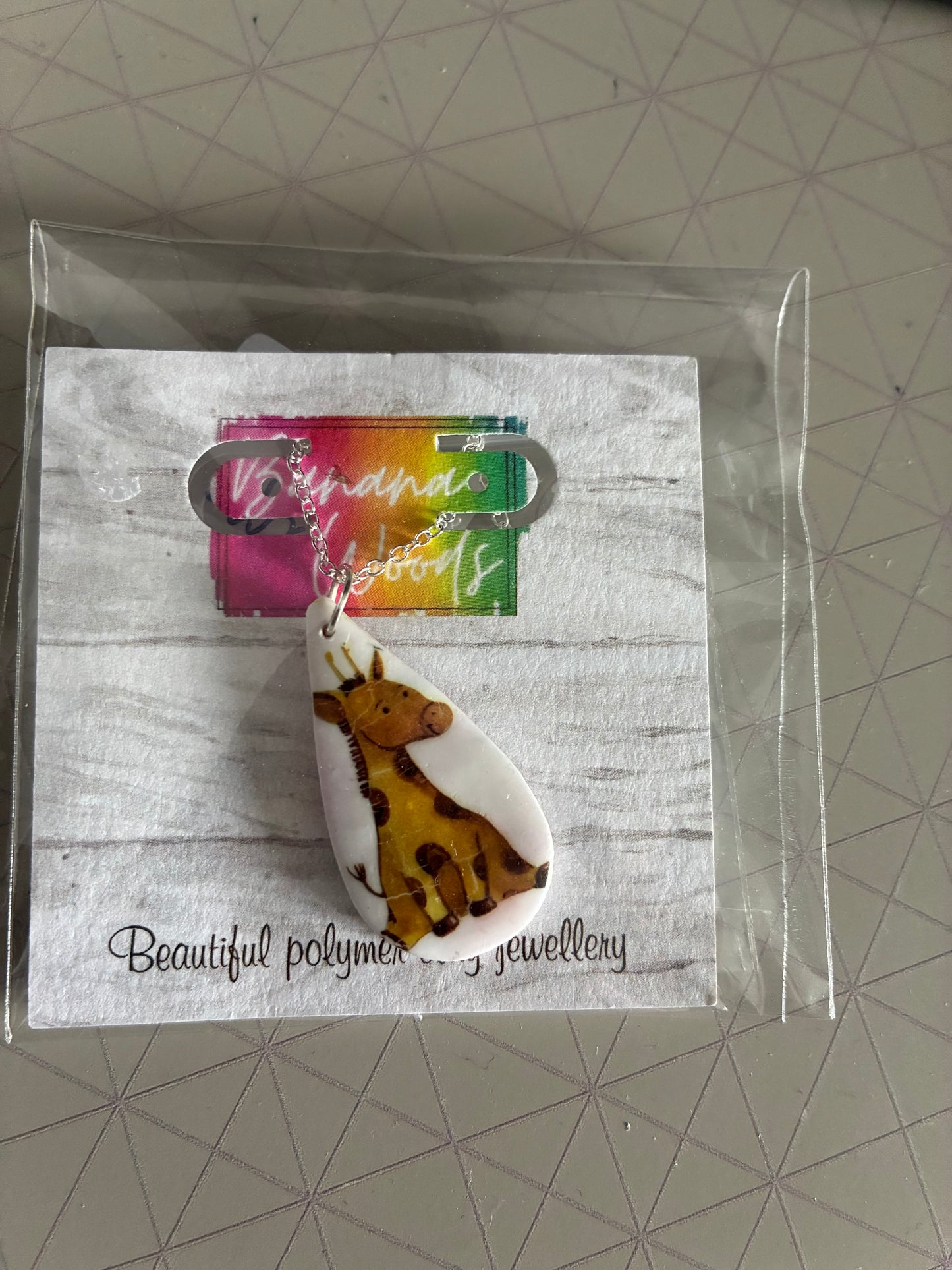 Unique polymer clay necklace