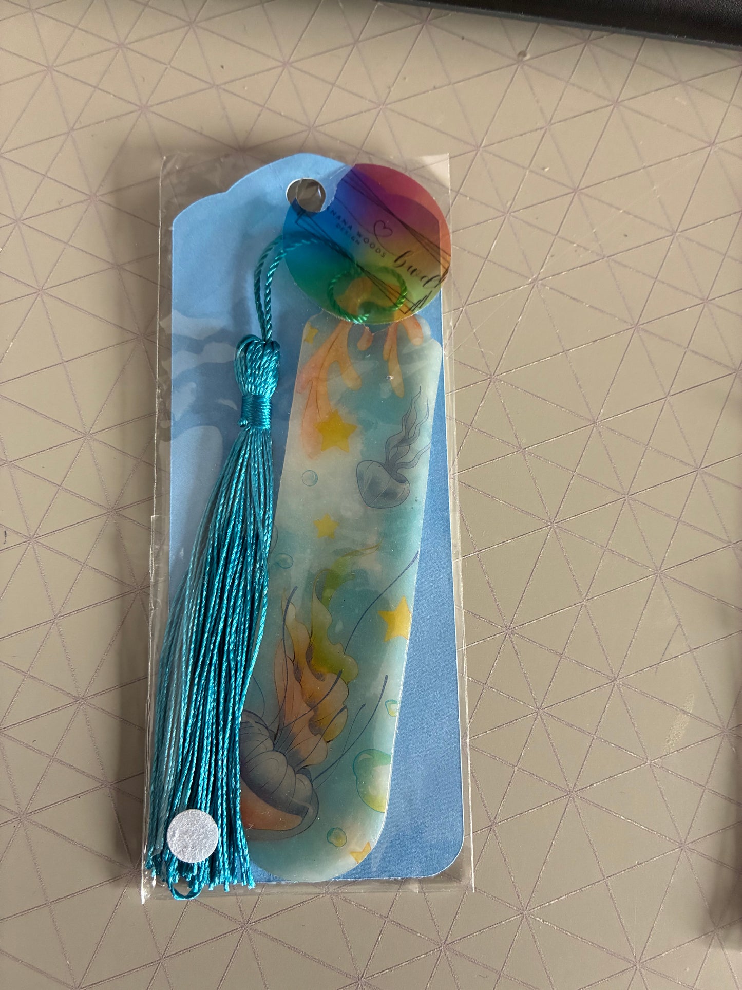 Jellyfish Polymer clay bookmark