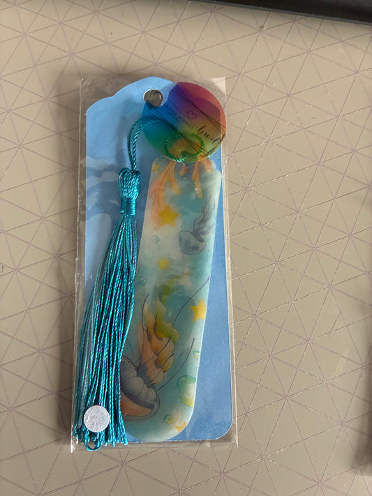 Jellyfish Polymer clay bookmark
