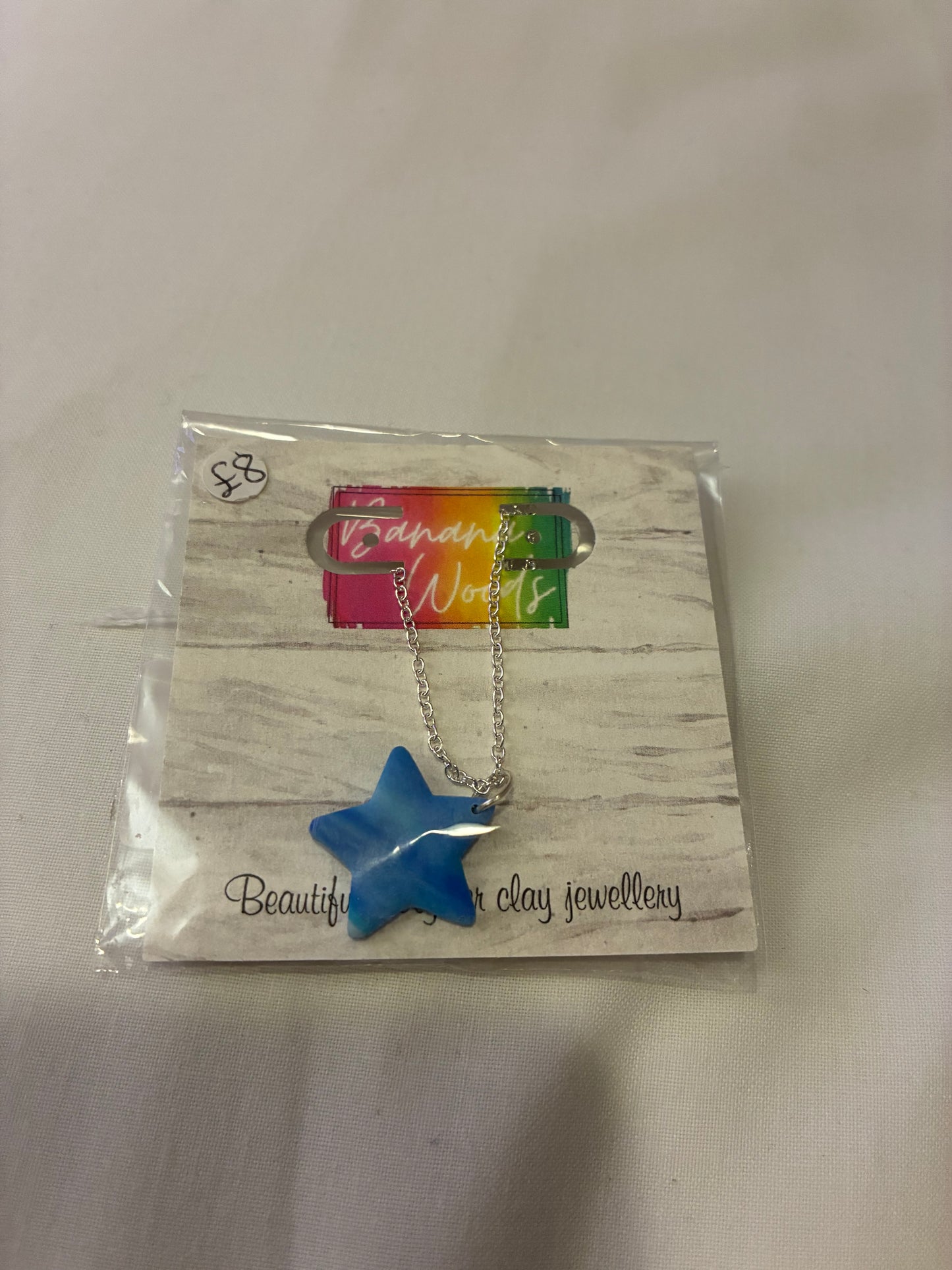 Unique polymer clay necklace