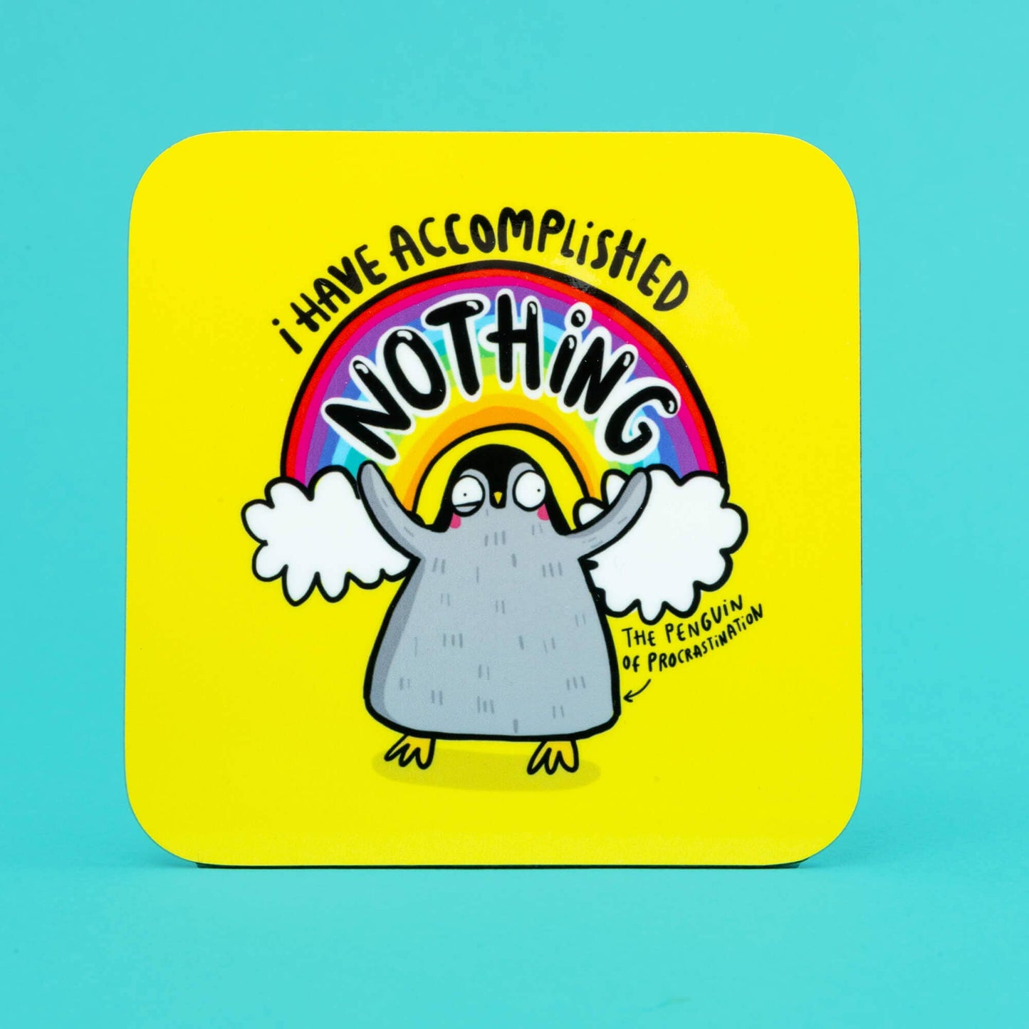 Penguin of Procrastination Coasters