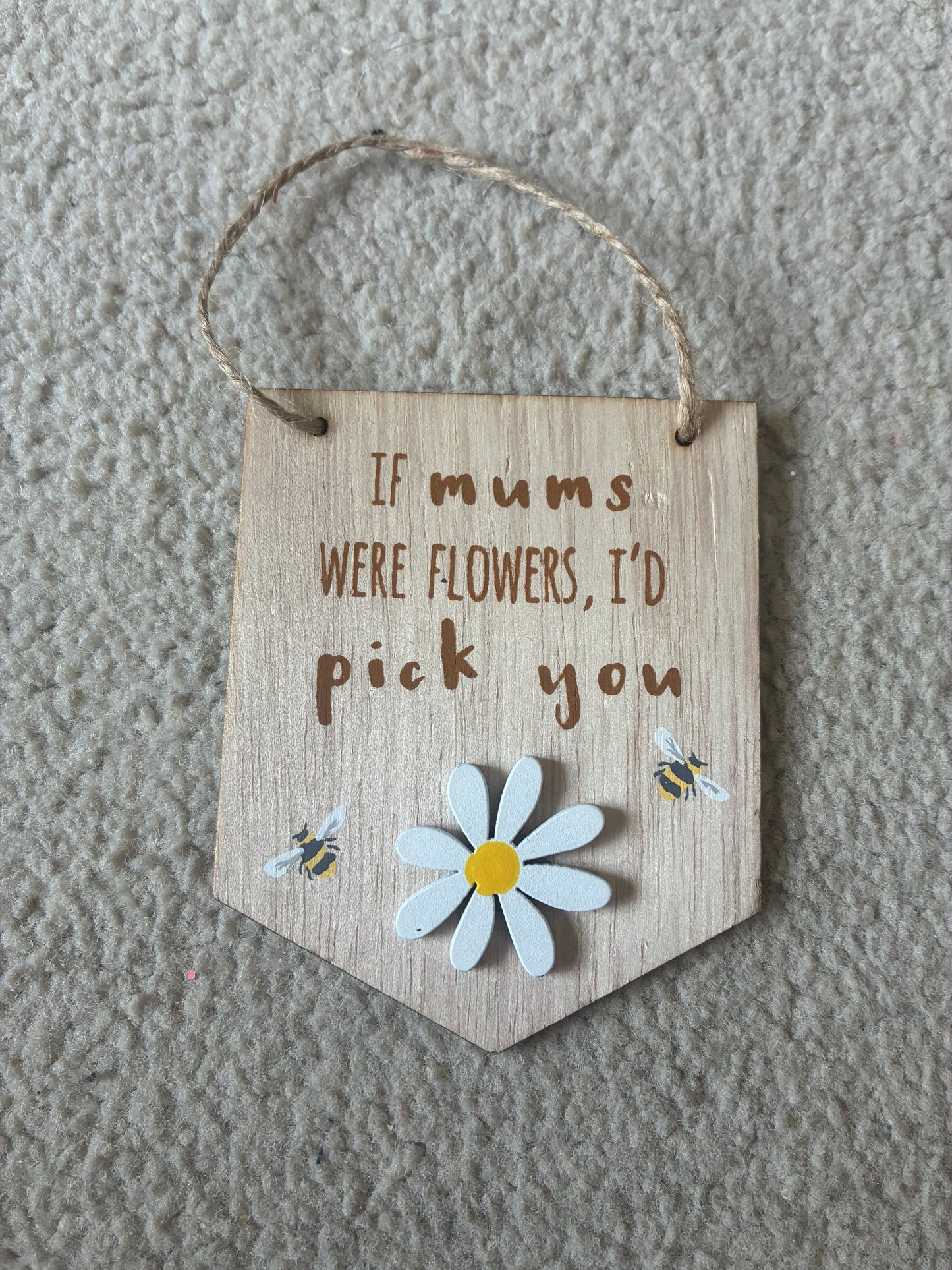 Mini wooden sign