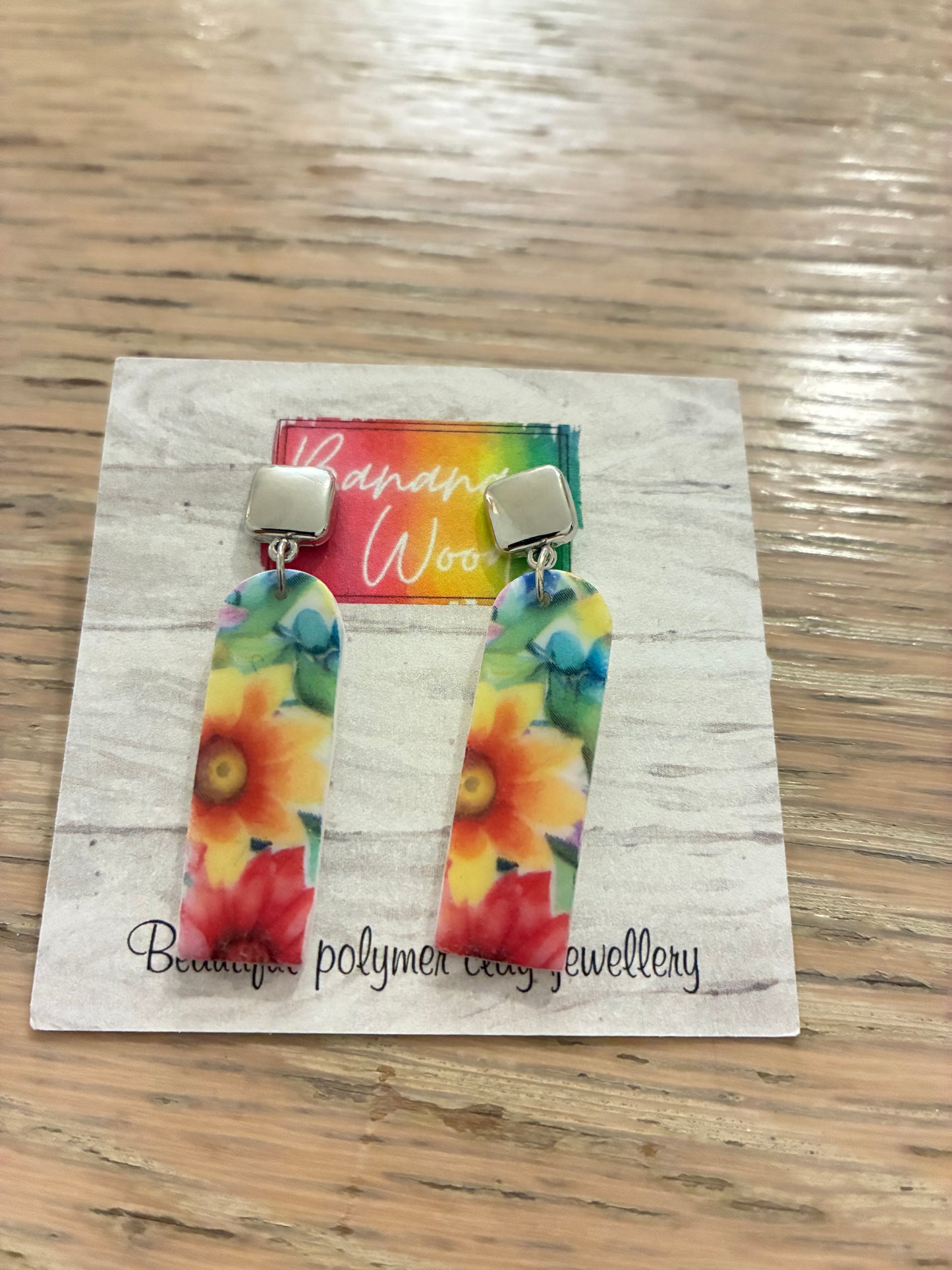Unique polymer clay earrings