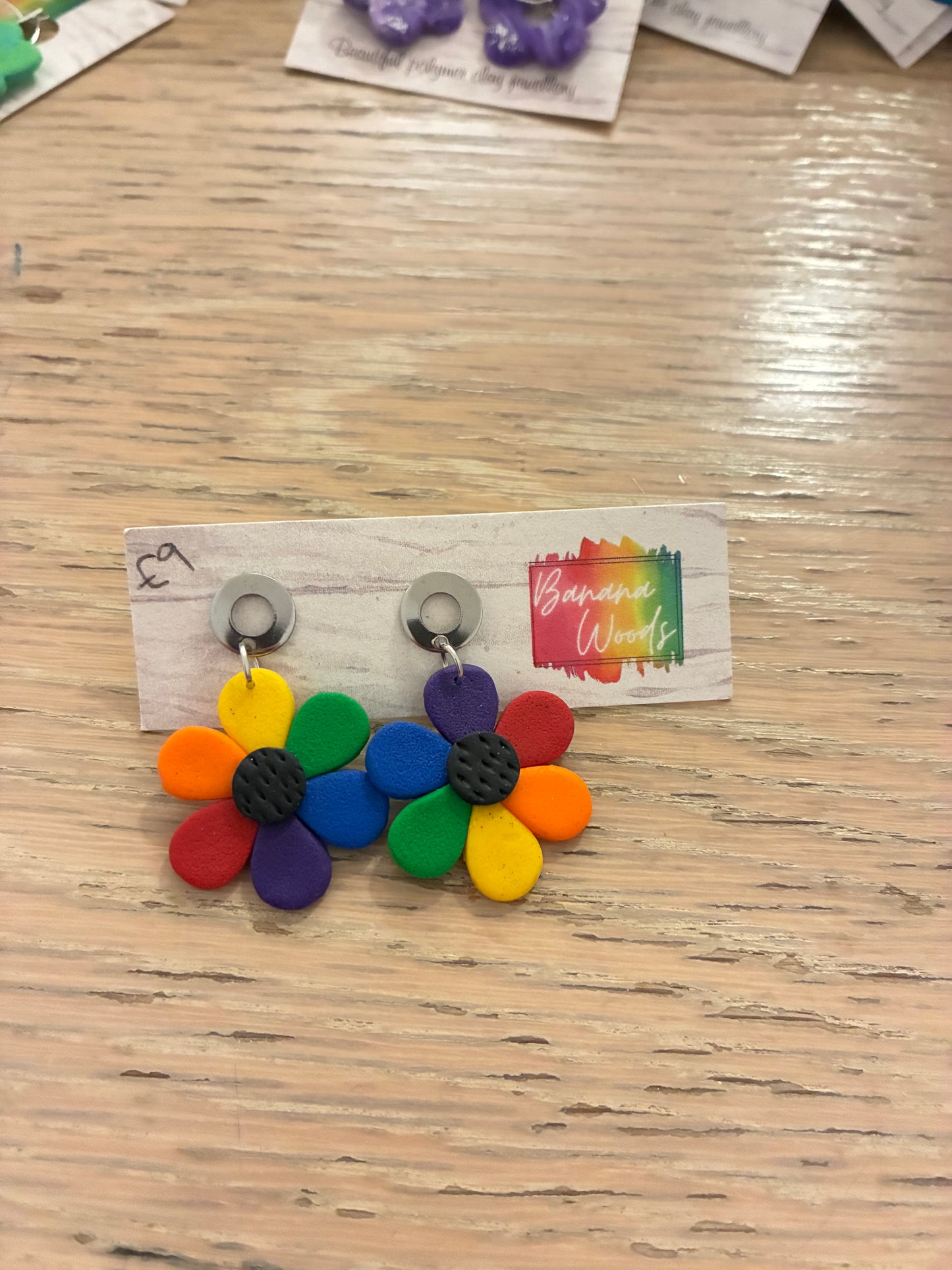 Unique polymer clay earrings