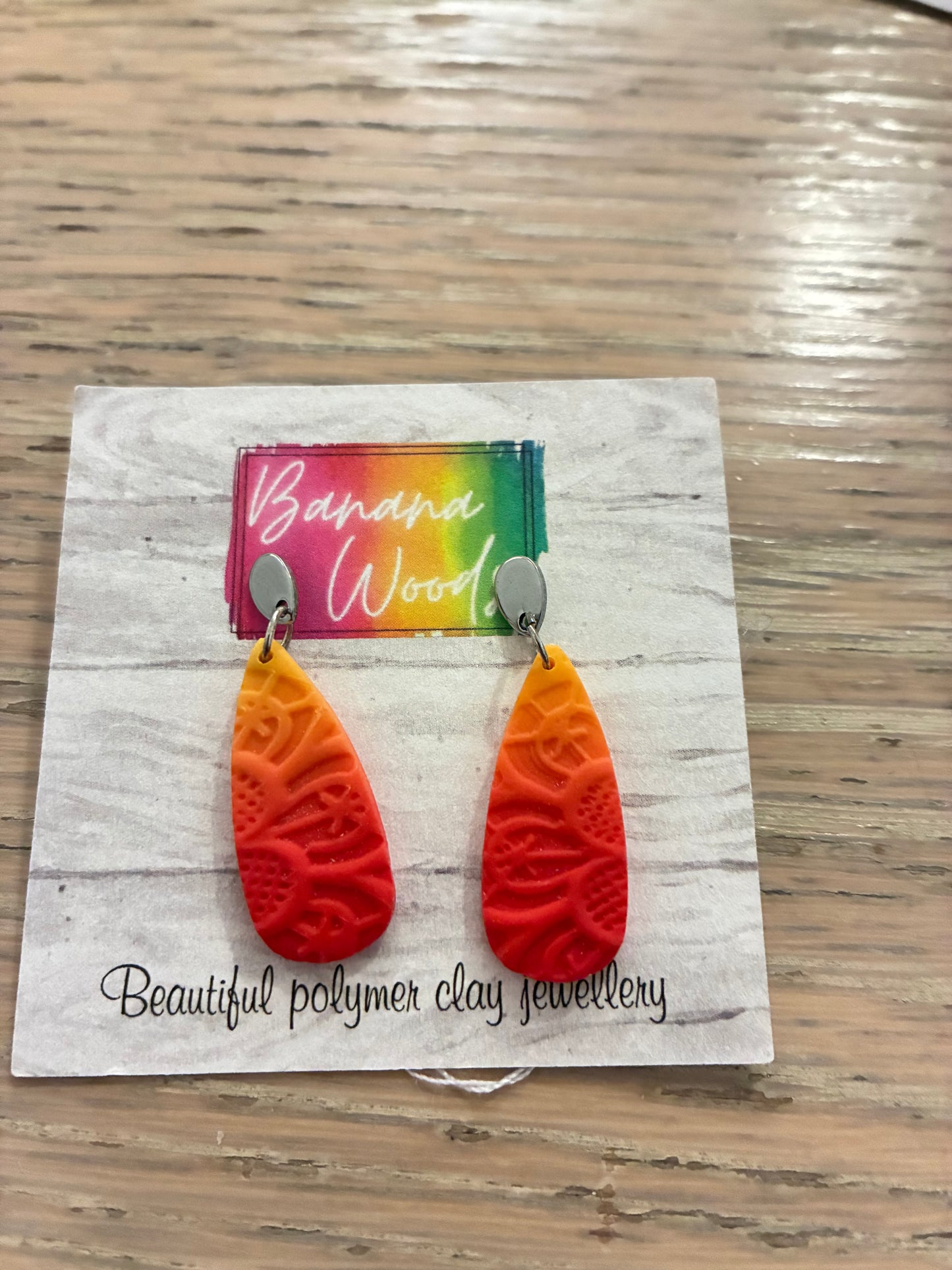Unique polymer clay earrings
