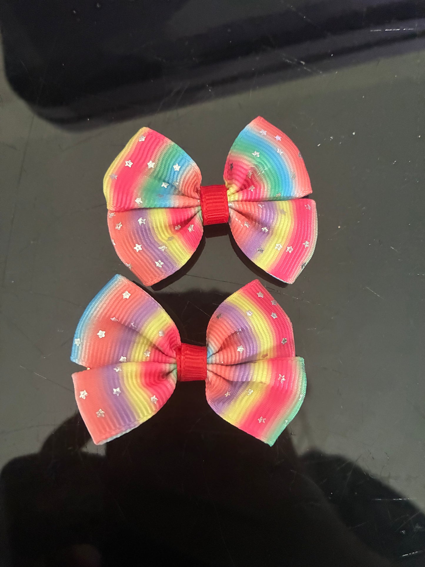 Colourful Hair Bows x2 pack
