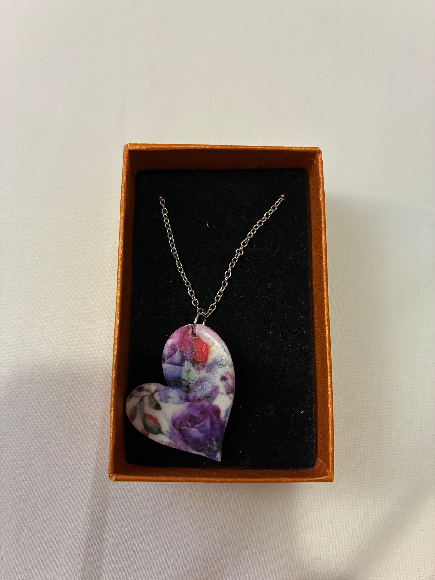 Unique handmade polymer clay necklace