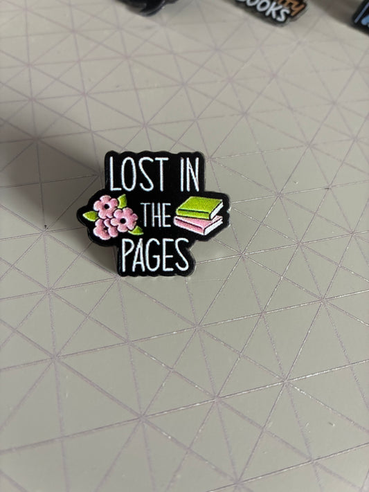 Lost in the Pages Pin badge