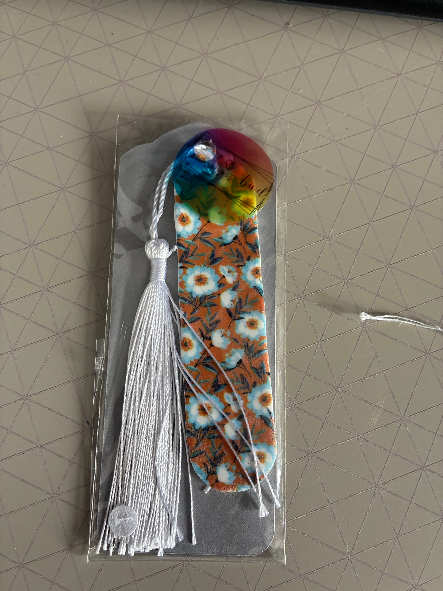 Retro Polymer clay bookmark