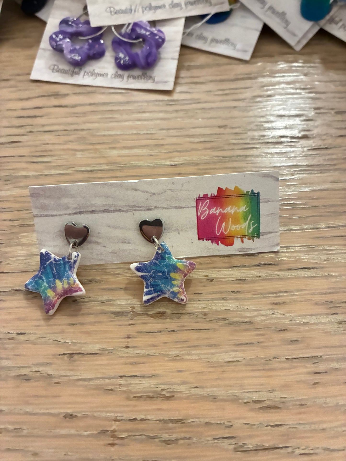 Unique polymer clay earrings