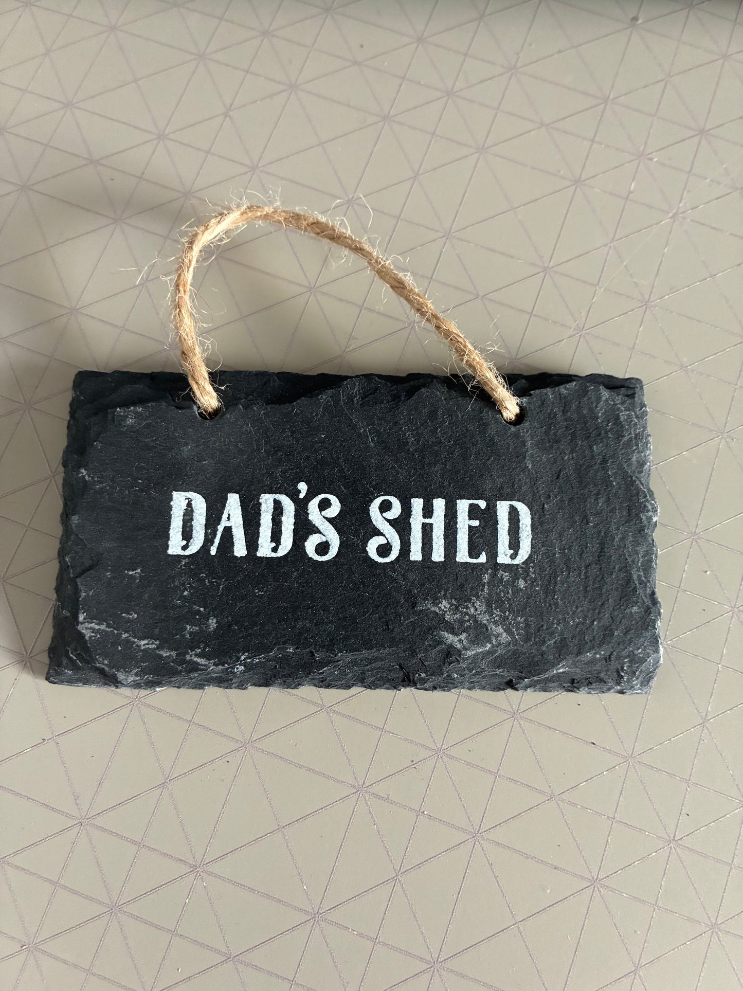 Dads Shed Mini slate sign