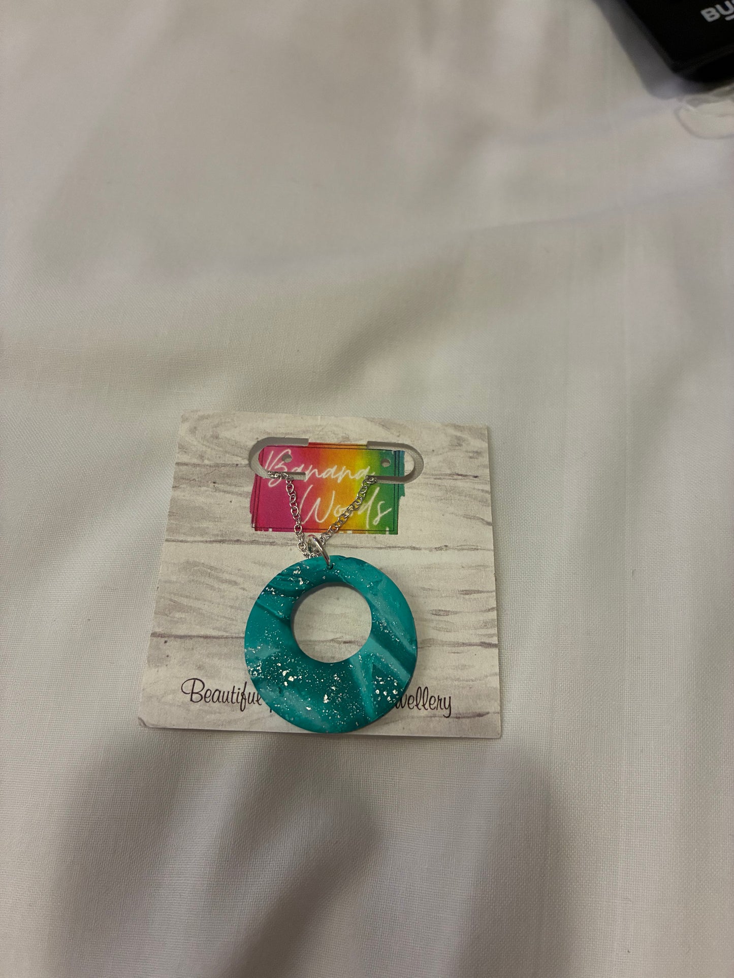 Unique polymer clay necklace