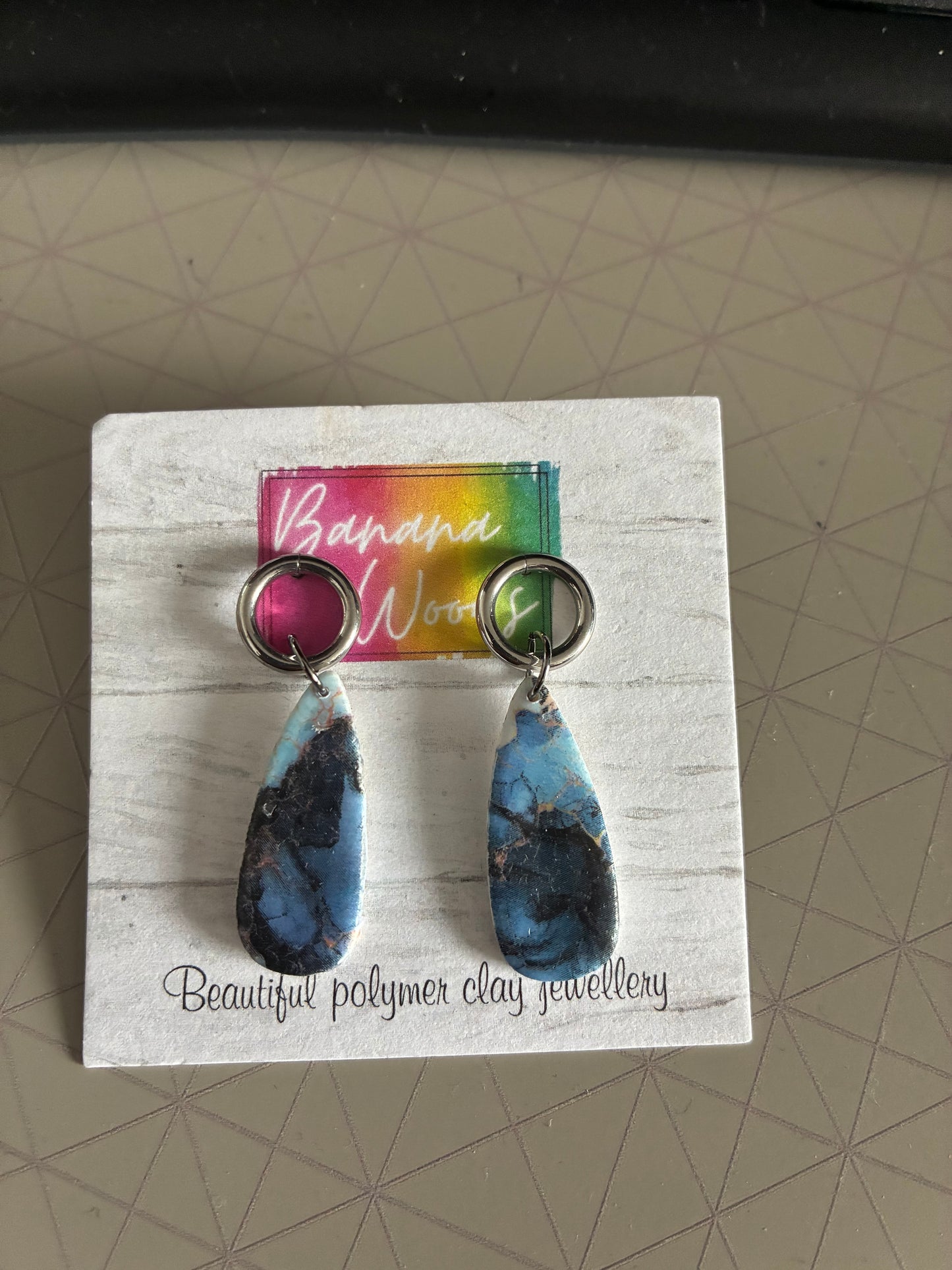 Unique polymer clay earrings