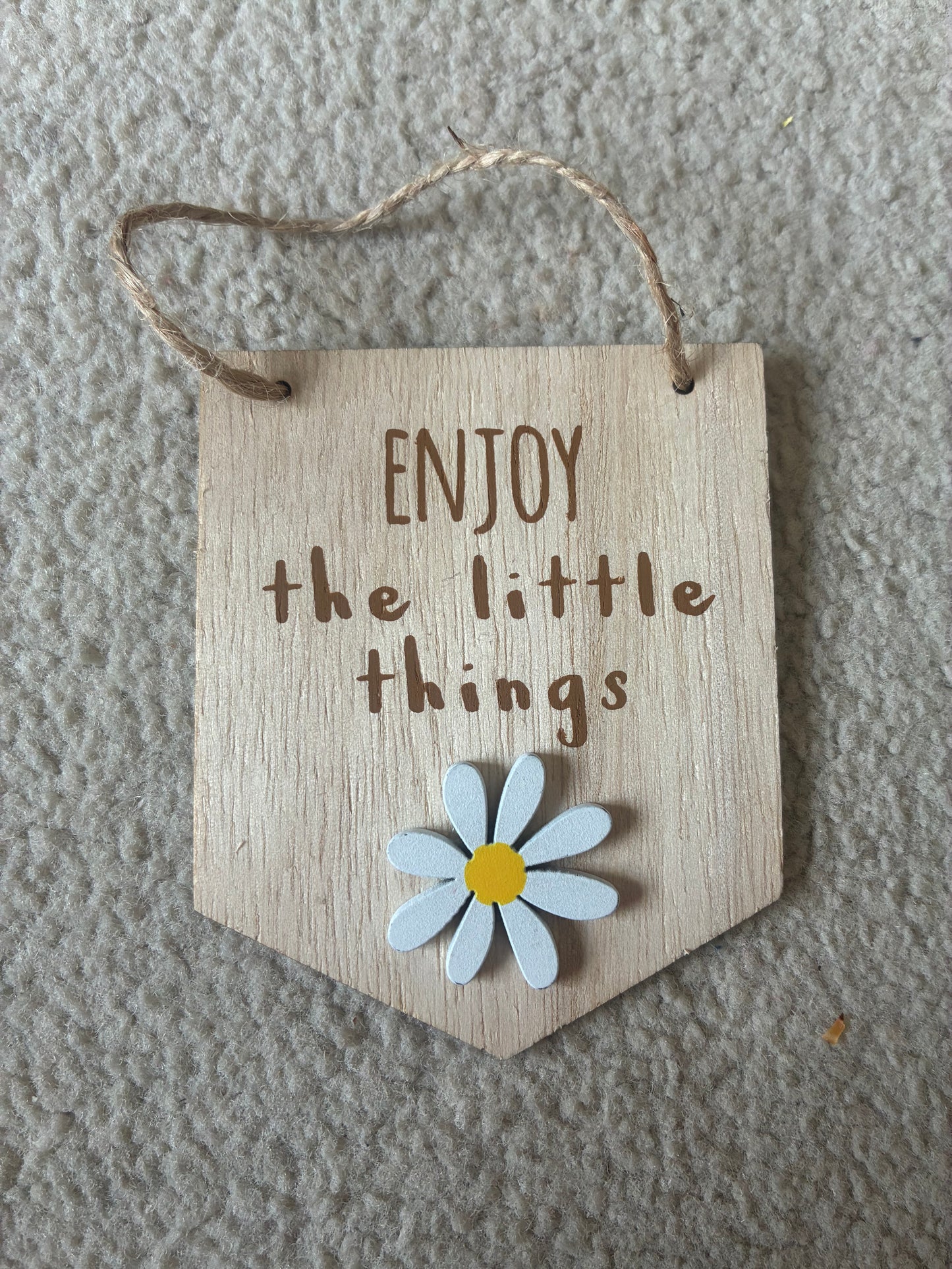 Mini wooden sign