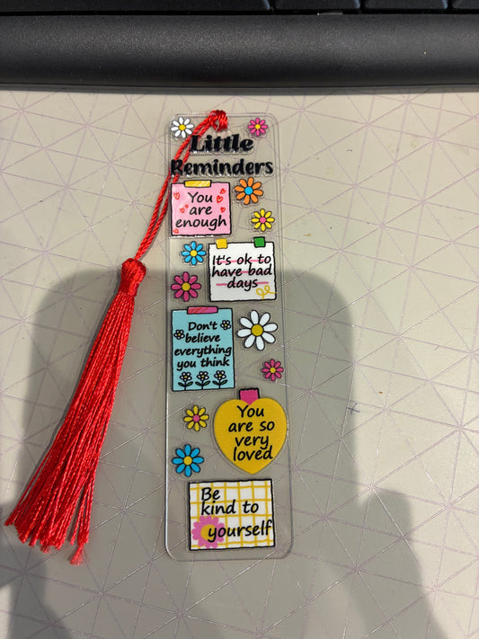 Little Reminders Acrylic Bookmark