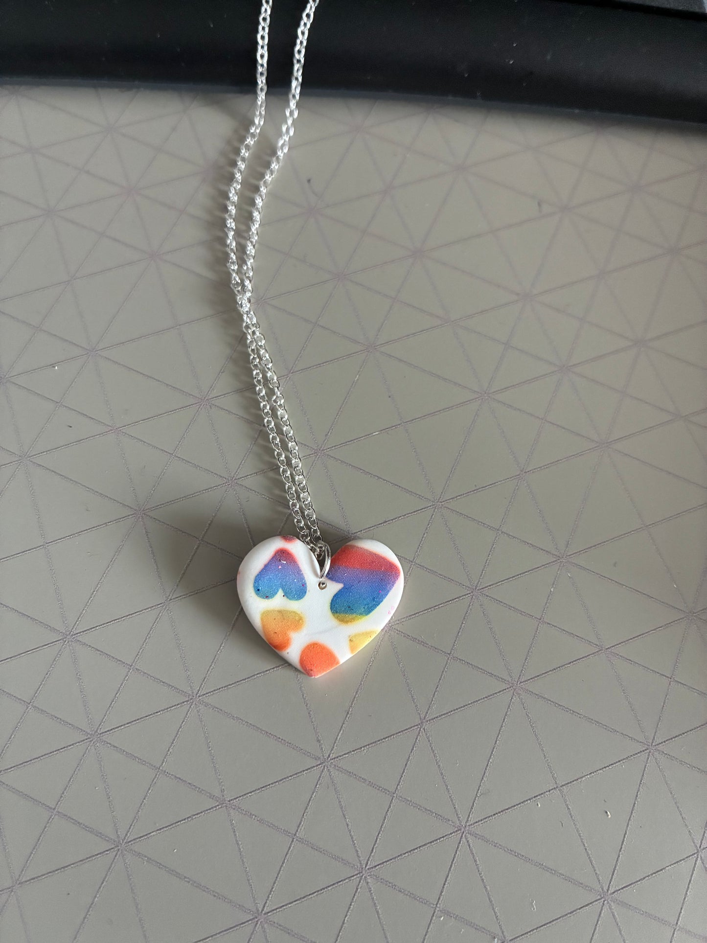 Unique polymer clay necklace
