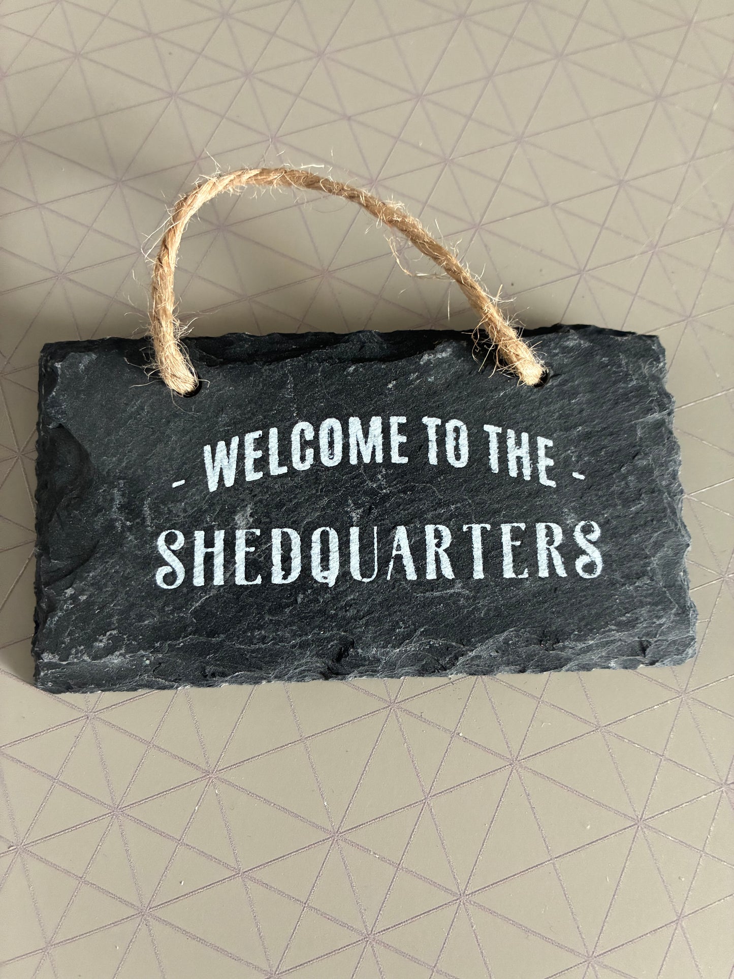 Shedquarters Mini slate sign