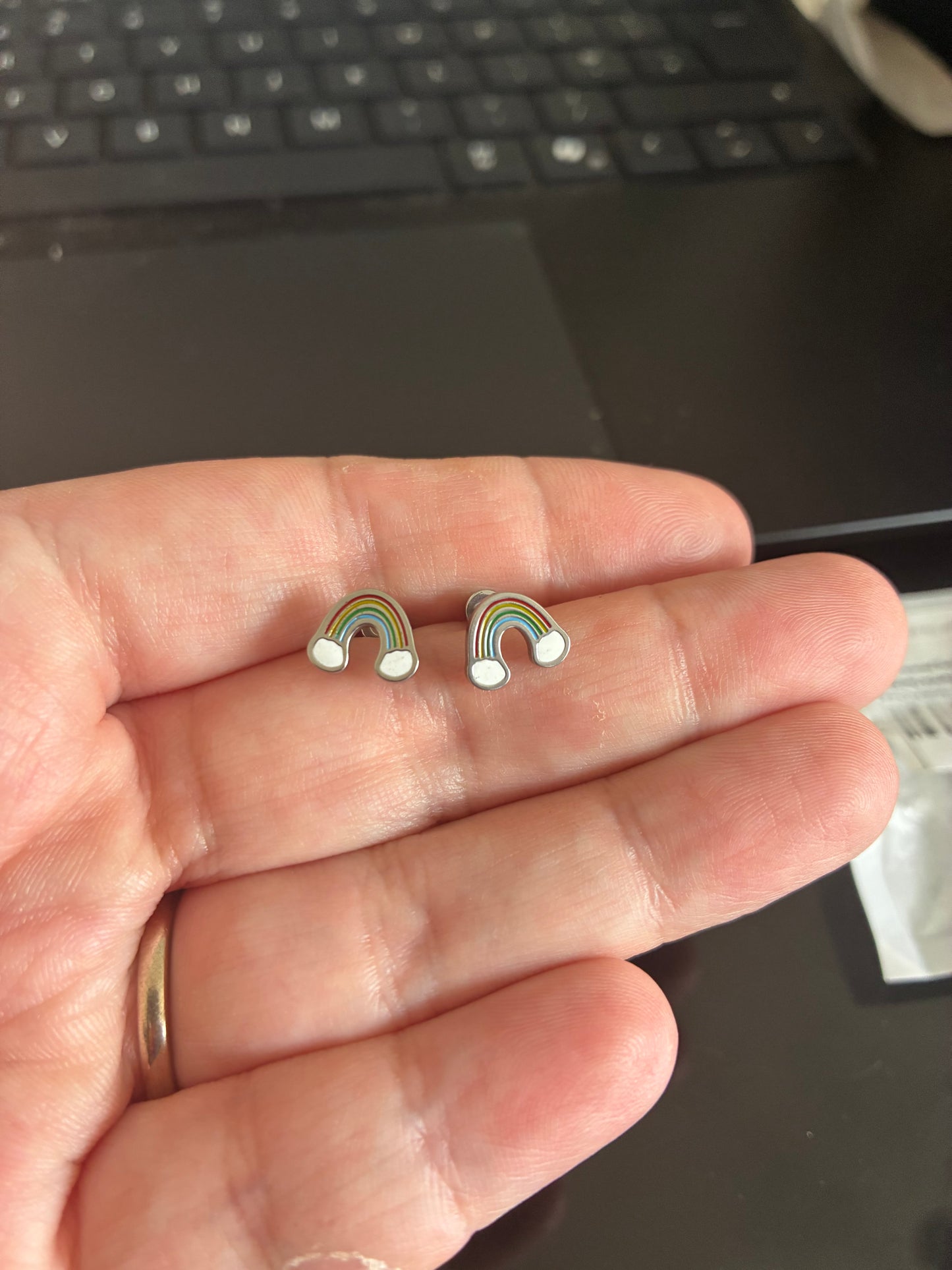 Rainbow Stud earrings