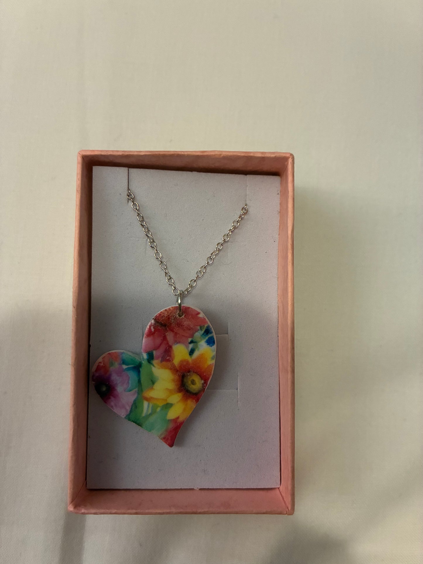 Unique handmade polymer clay necklace