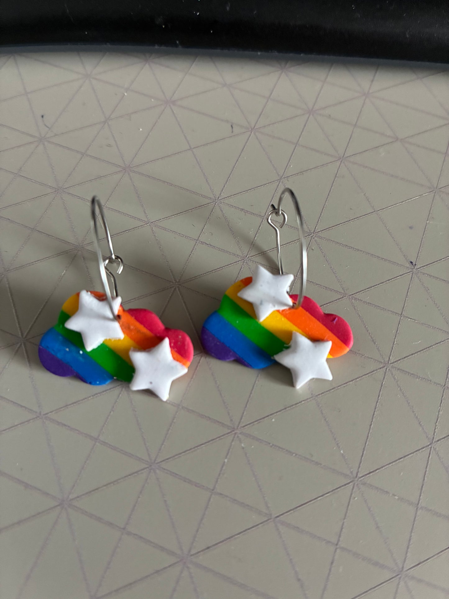 Unique polymer clay earrings