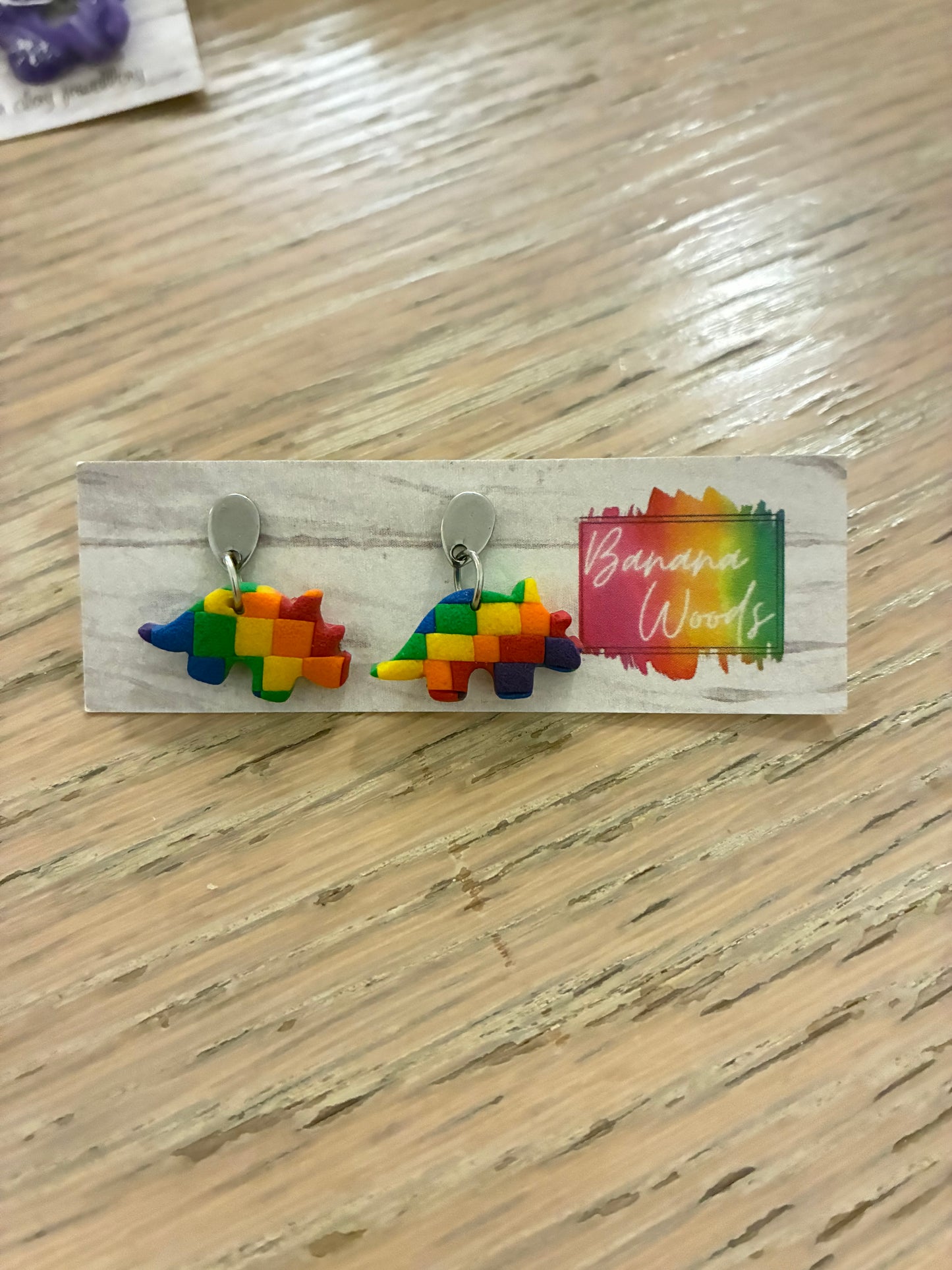 Unique polymer clay earrings