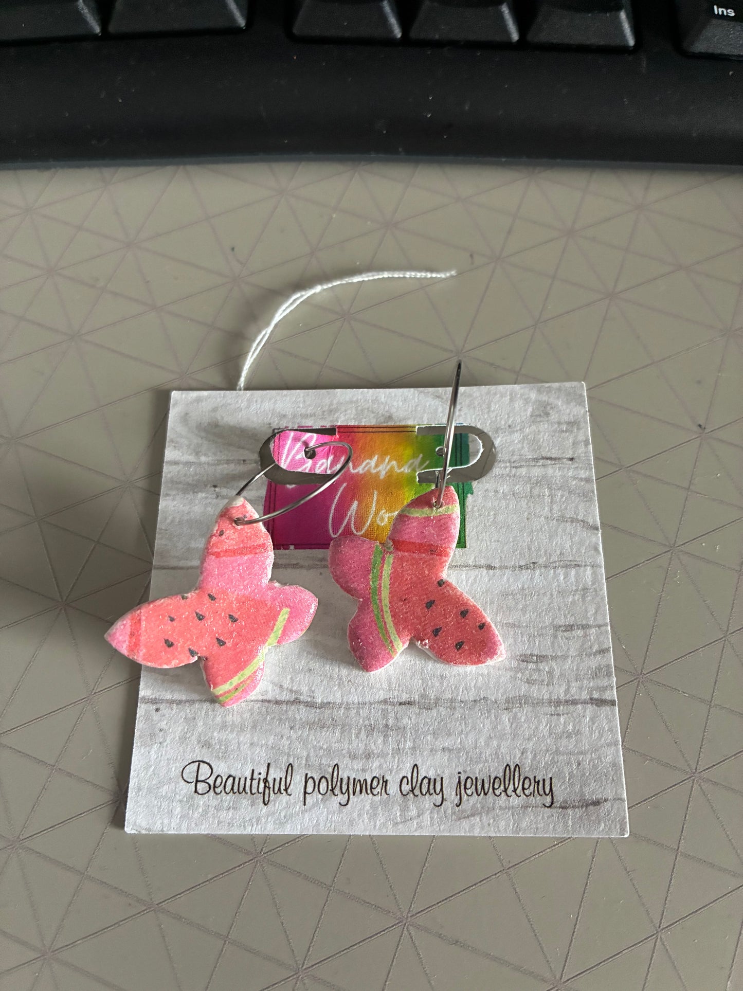 Unique polymer clay earrings
