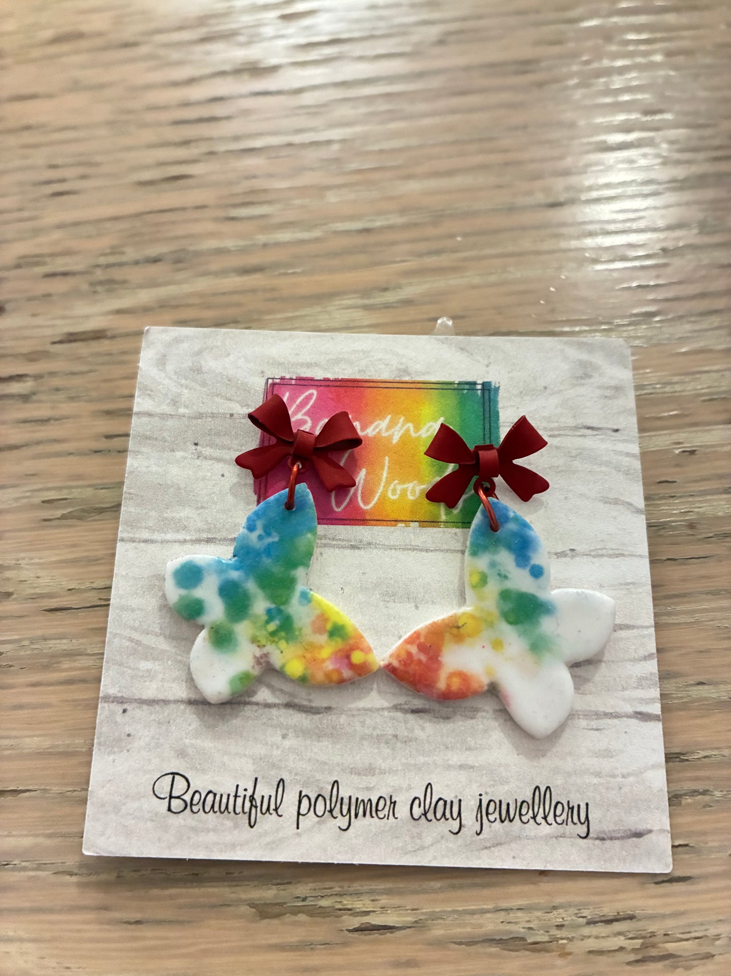 Unique polymer clay earrings
