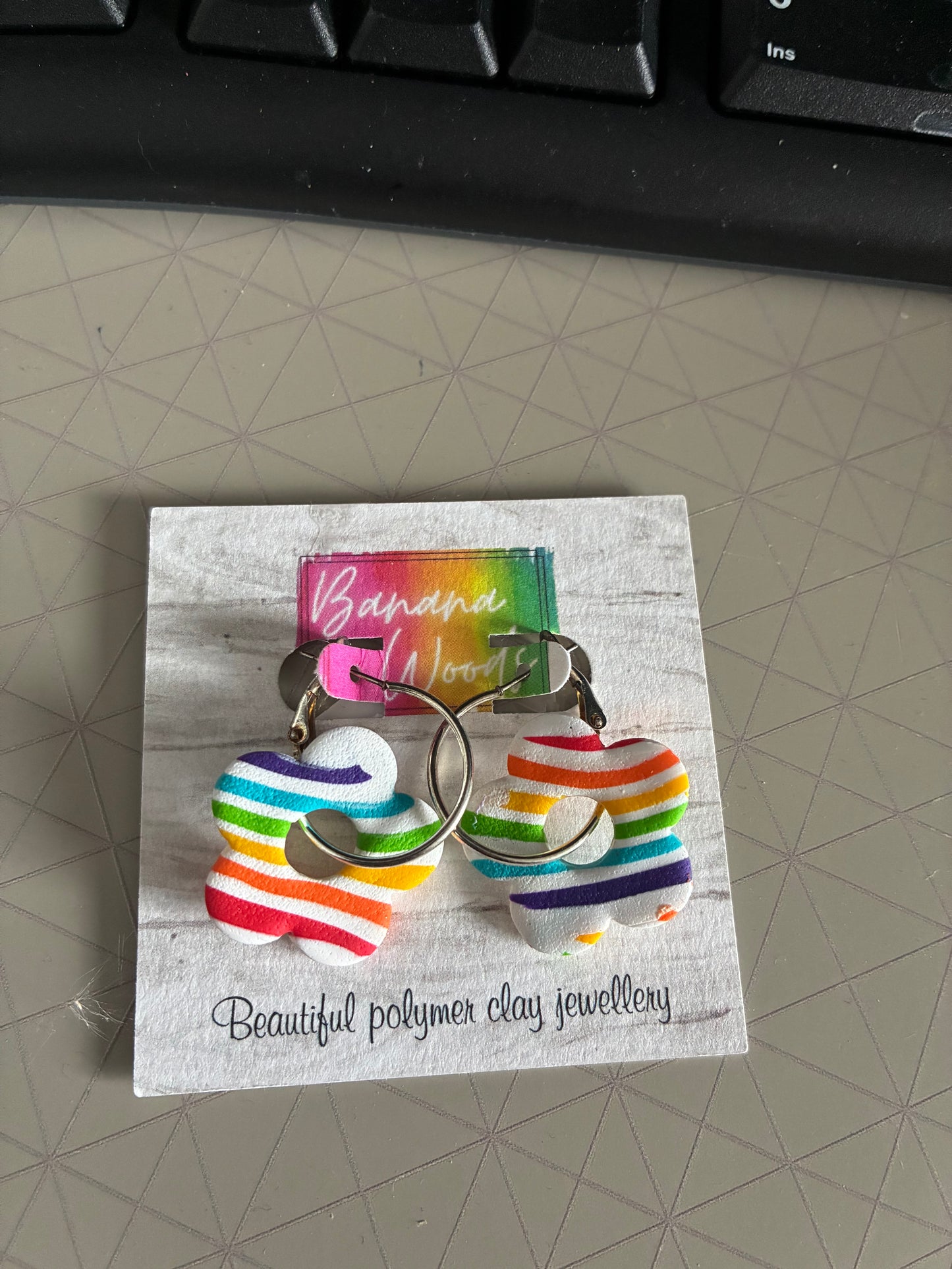 Unique polymer clay earrings