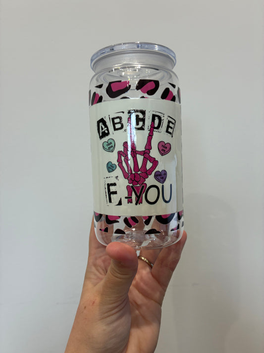 ABCDE F You Libby Can 16oz plastic