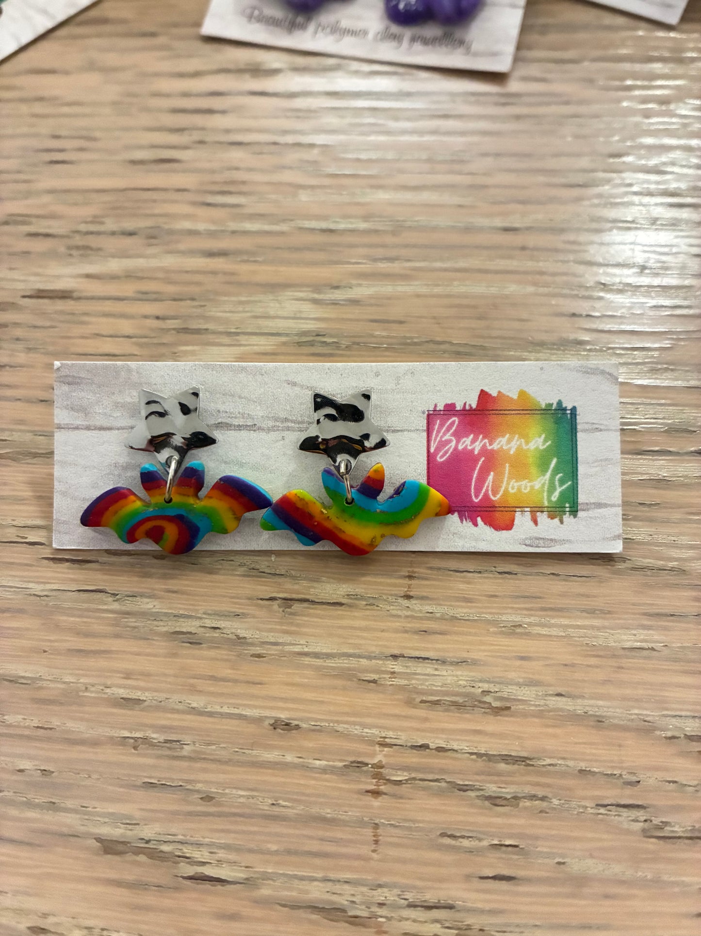 Unique polymer clay earrings