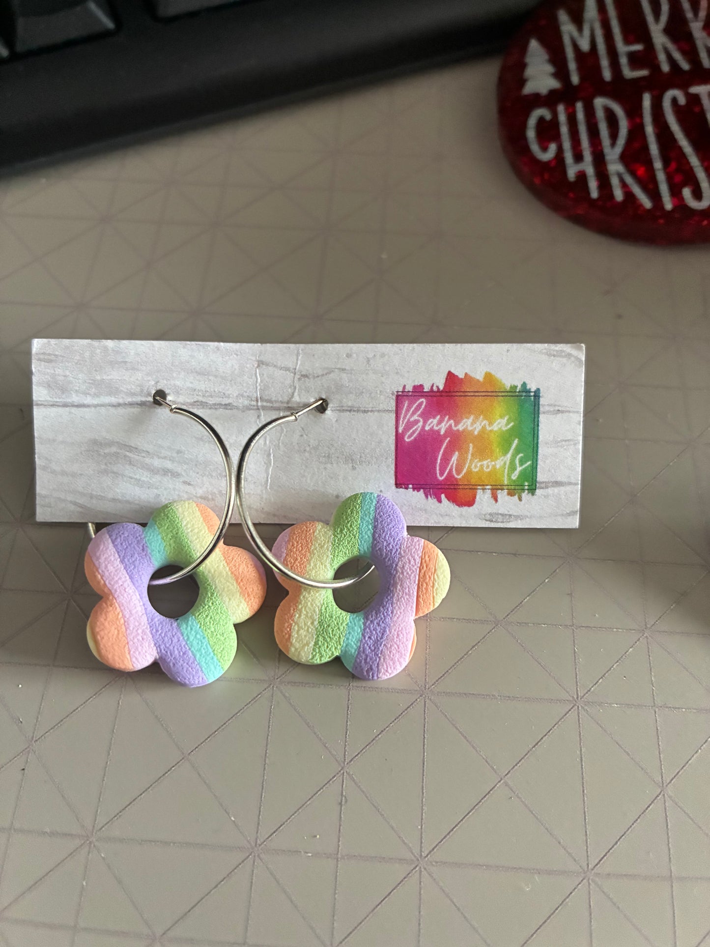 Unique polymer clay earrings