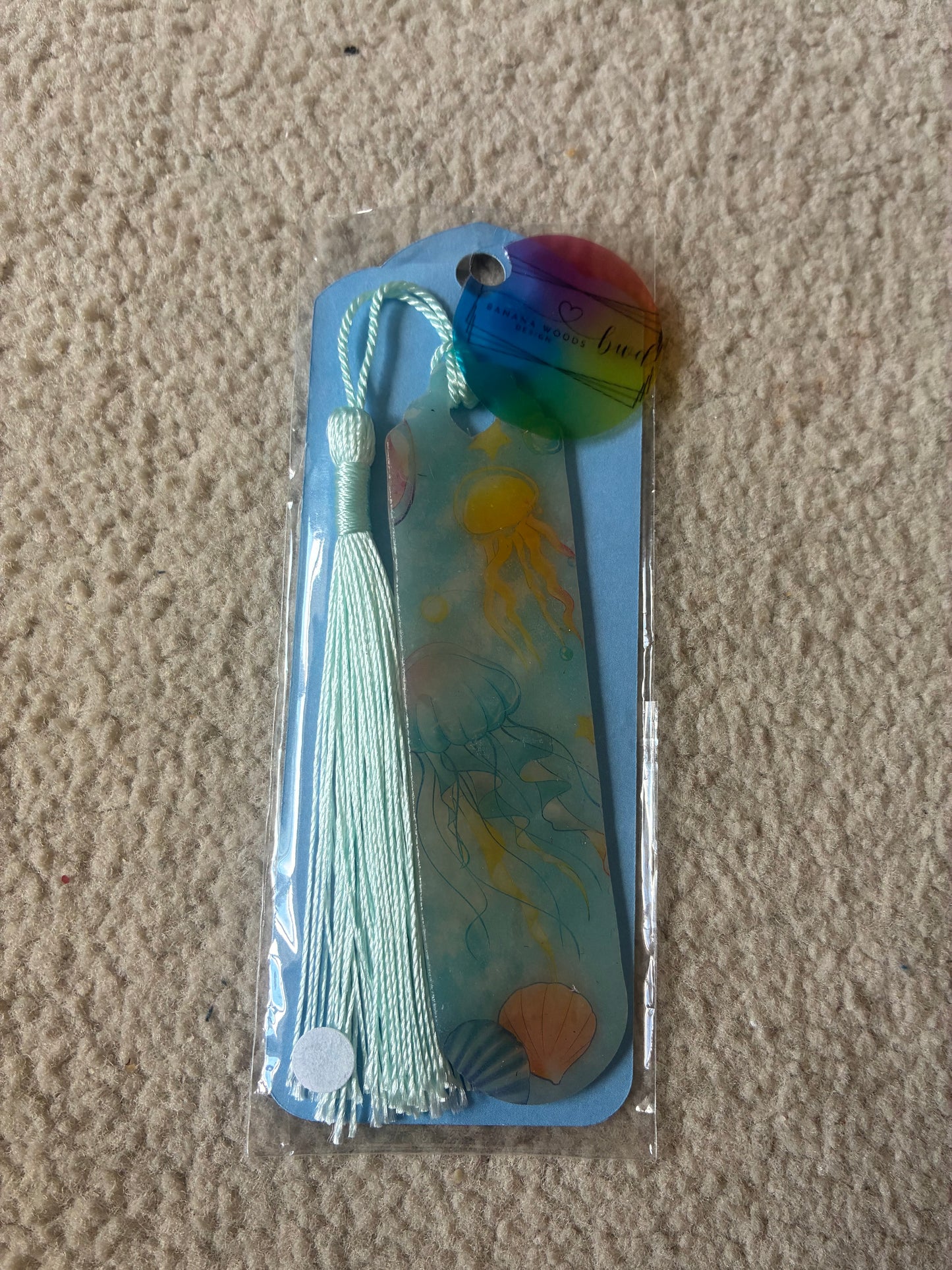Jellyfish Polymer clay bookmark