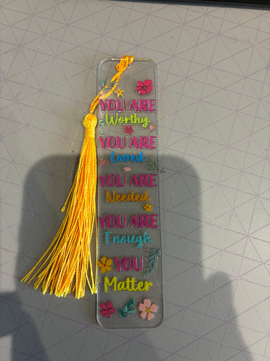 You Are… Acrylic Bookmark
