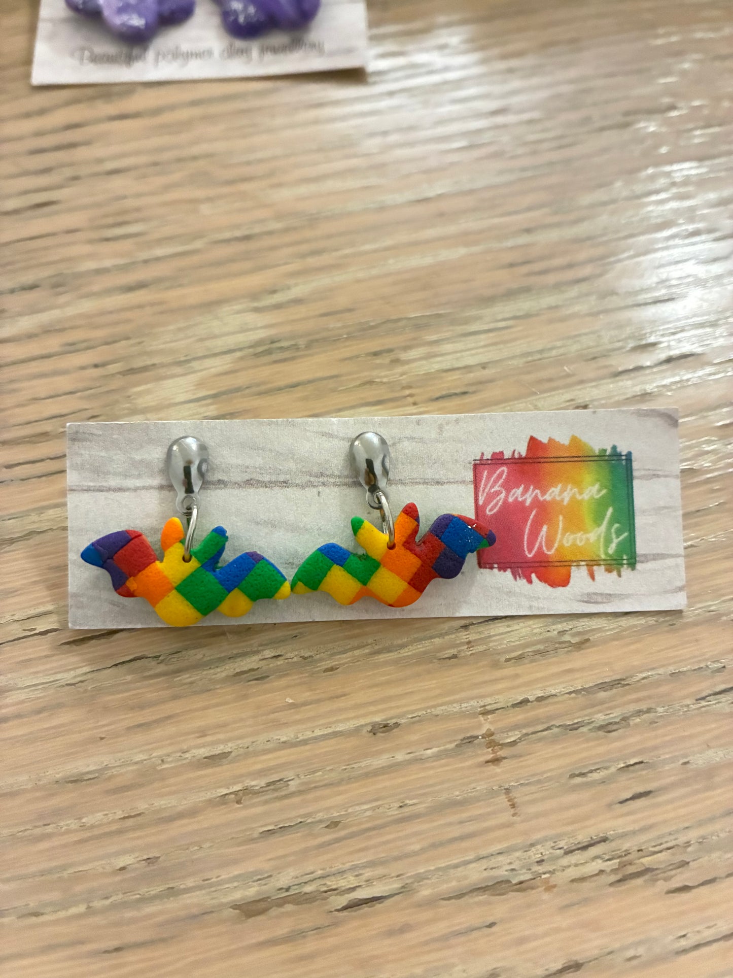 Unique polymer clay earrings