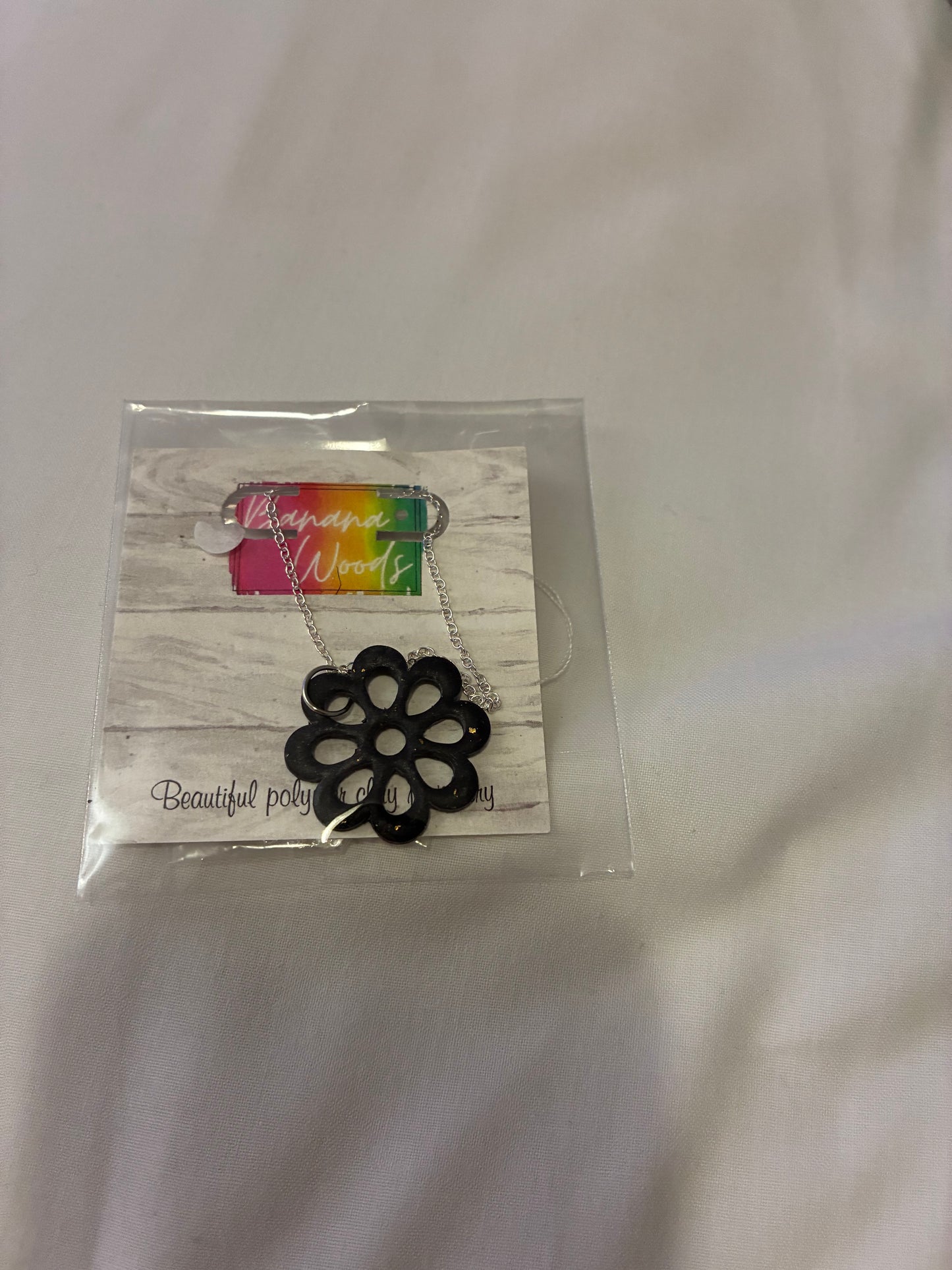 Unique polymer clay necklace