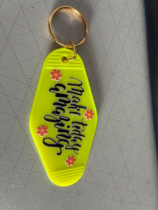 Make today amazing Motel Keyring