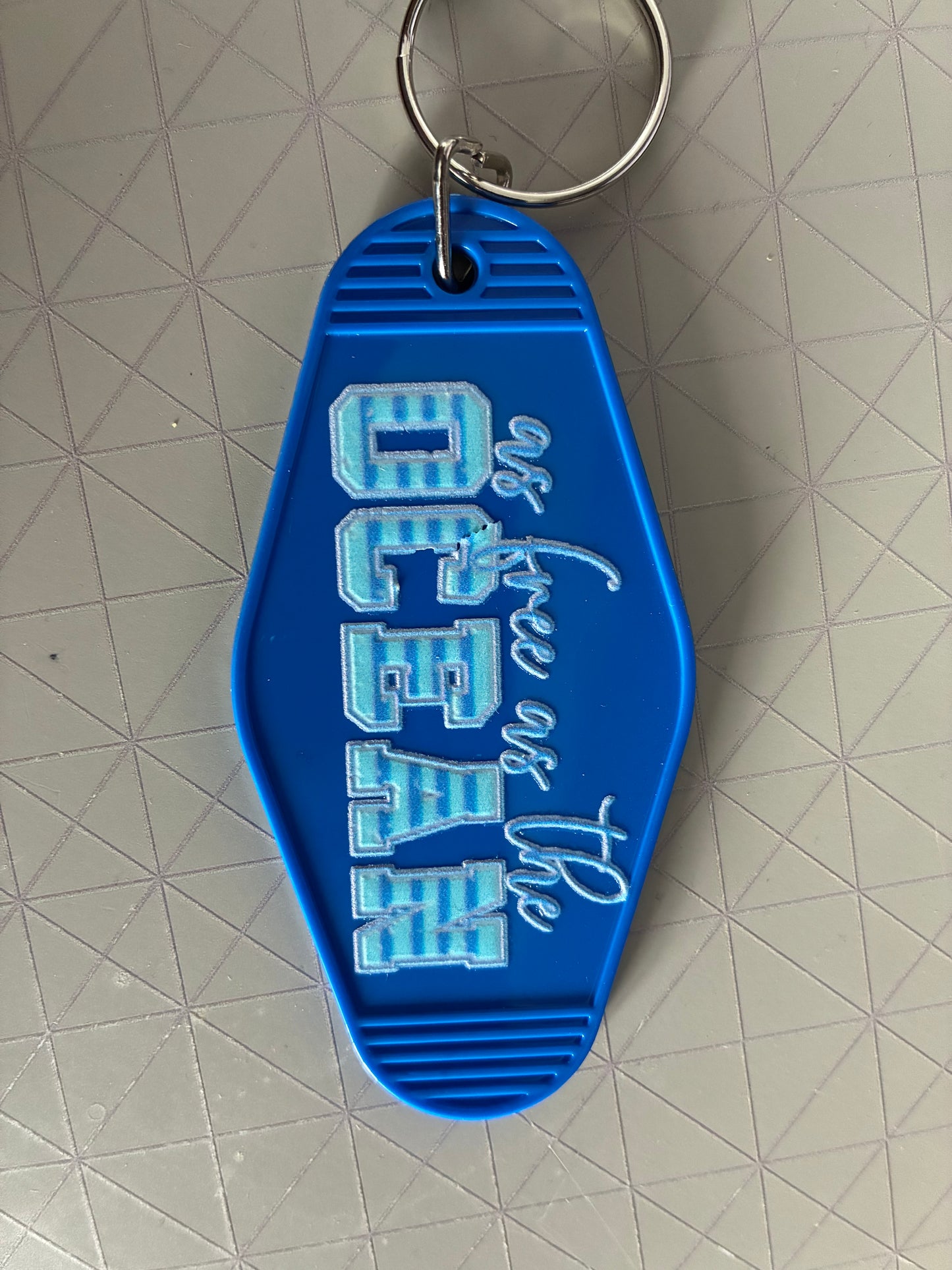 As free as the ocean Motel Keyring