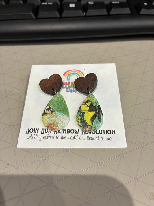 Polymer clay butterfly Earrings