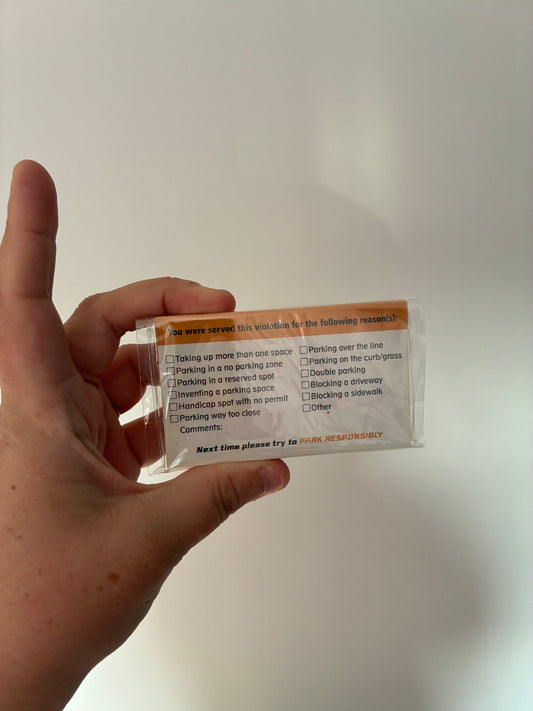 Parking Violation cards set