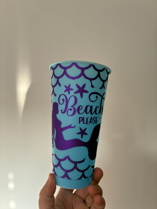 Beach Please Cold cup 20oz