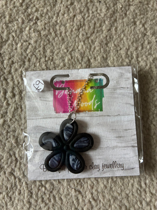 Unique handmade polymer clay necklace