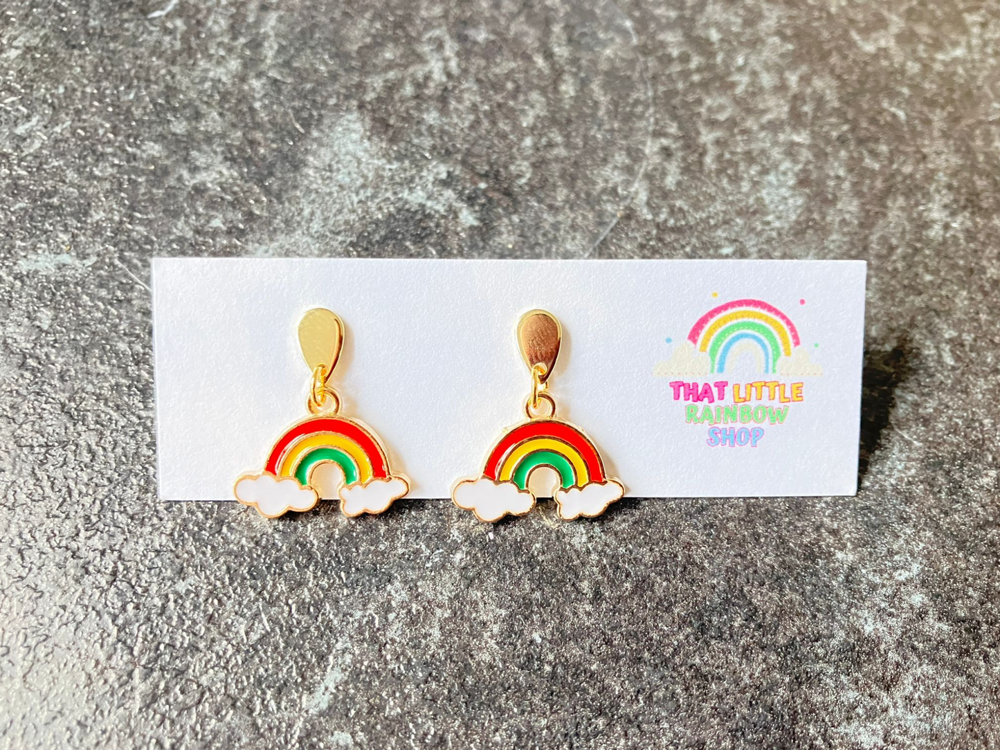 Rainbow & Clouds Earrings