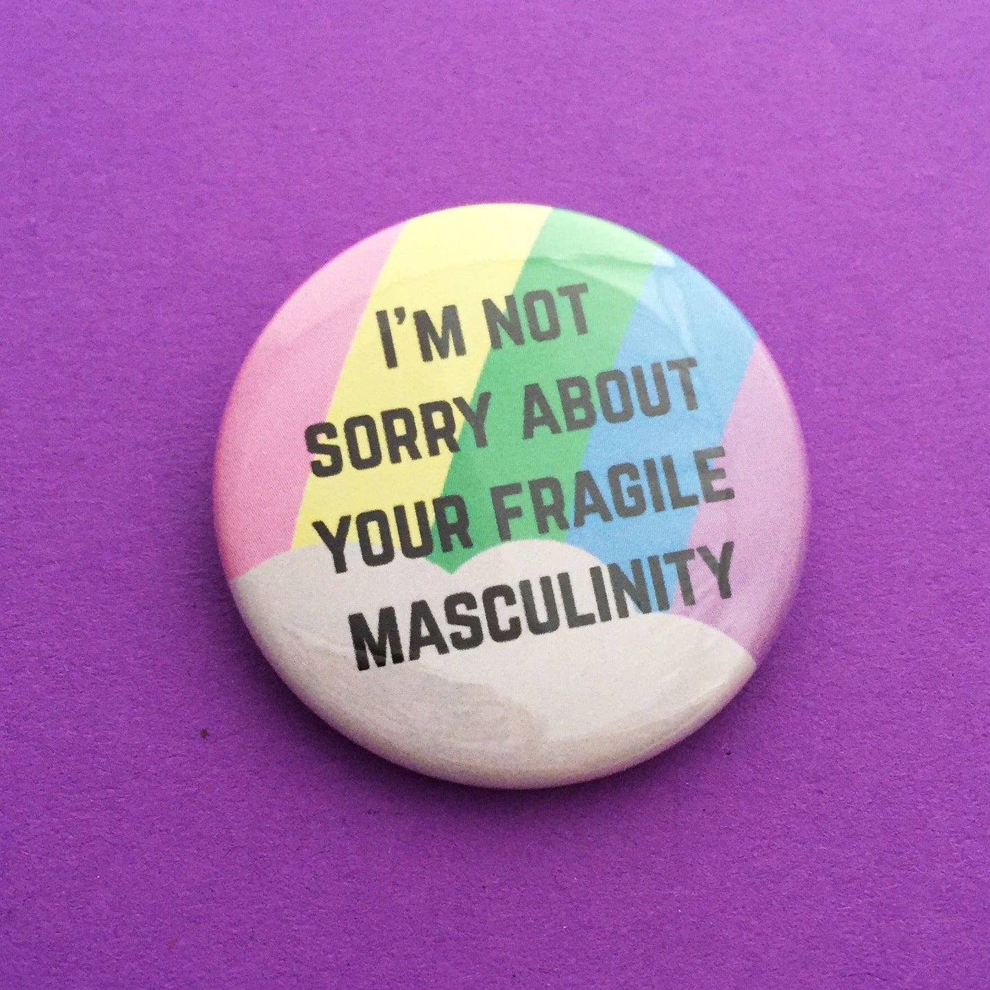 I'm Not Sorry About Your Fragile Masculinity Button Badge