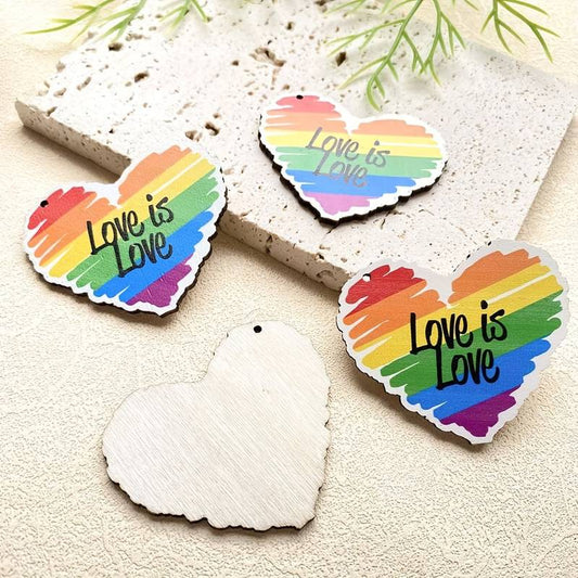 Love is Love rainbow keyring