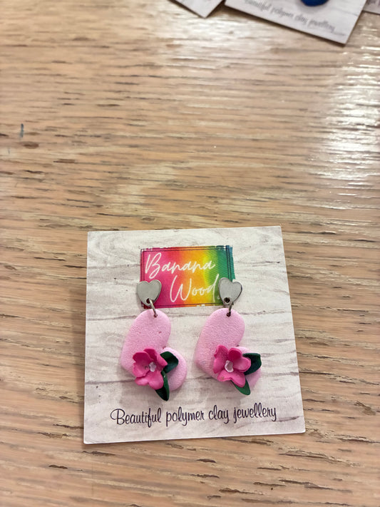 Unique polymer clay earrings