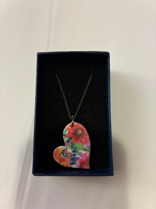 Unique handmade polymer clay necklace