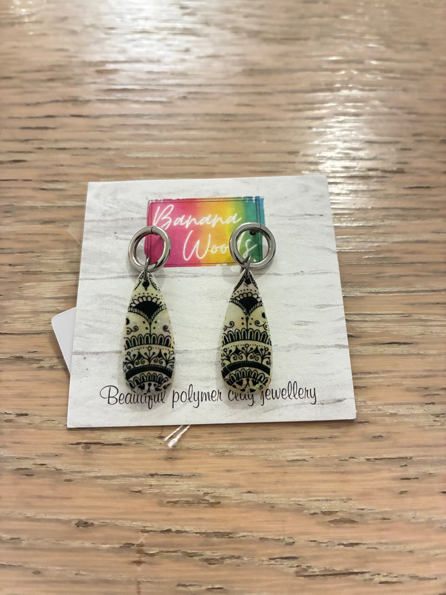Unique polymer clay earrings