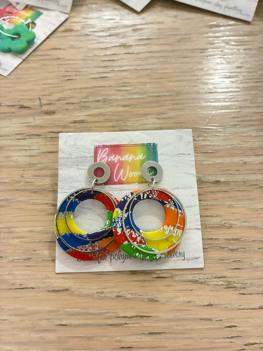 Unique polymer clay earrings