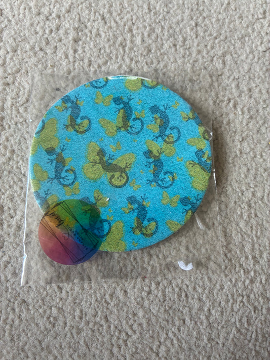 Polymer clay coaster